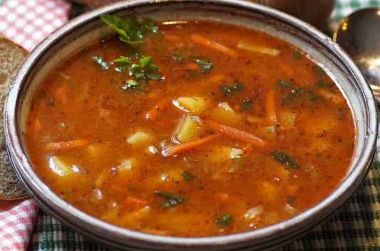 A bowl of delicious soup.